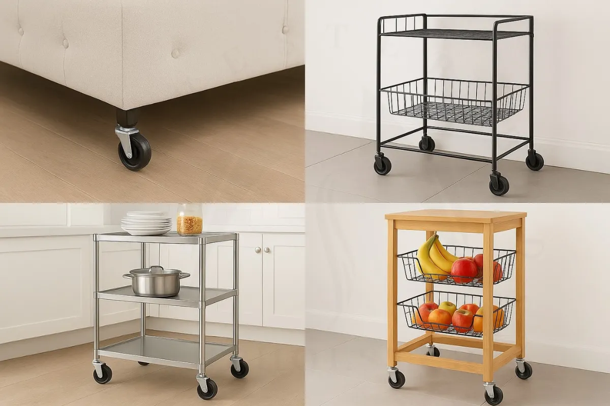 Furniture Castors Wheels (With Inserts) 3