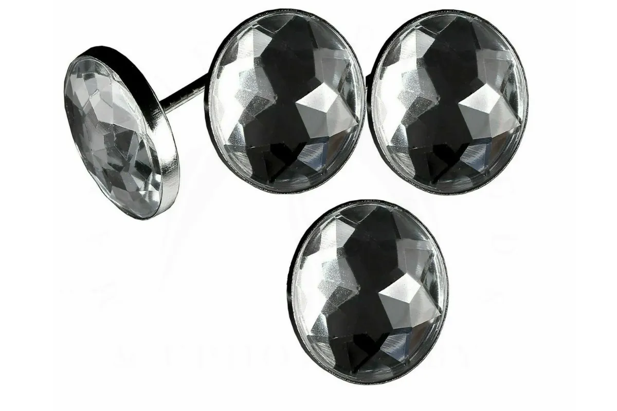 Crystal Diamond Diamante Buttons Nail Back