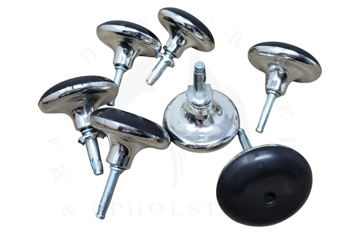 Chrome Bed Feet Leg Glides For Divan Bed